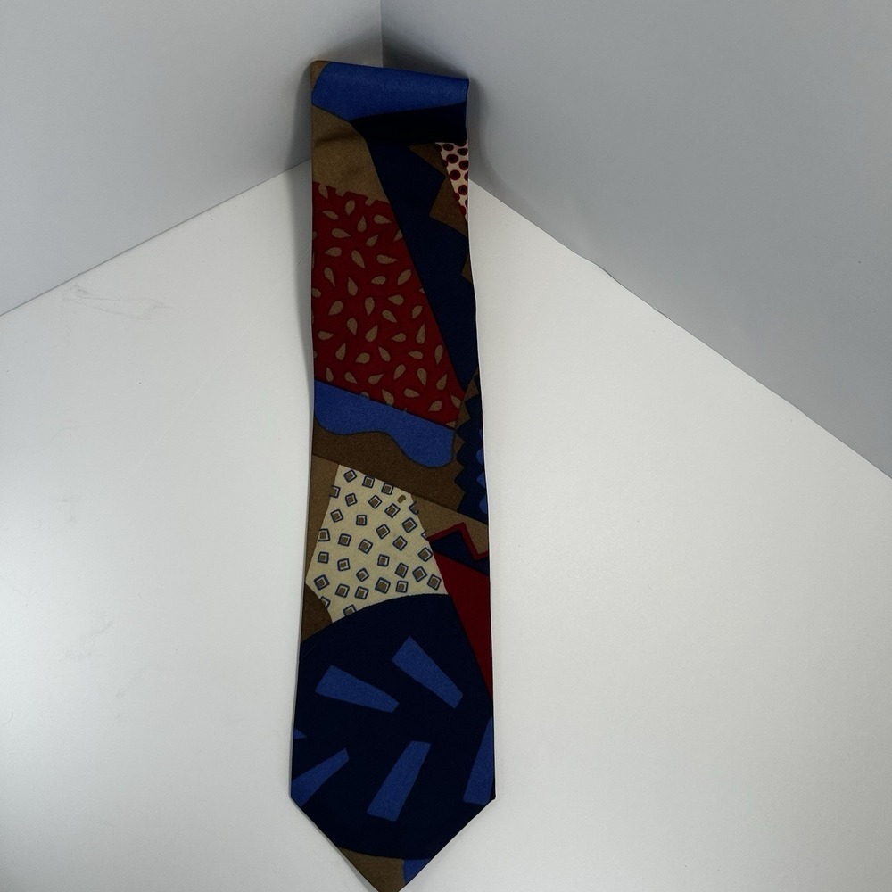 Giorgio Brazilini Men Dress Silk Tie 3.75" wide 60" long Made in Italy - Picture 5 of 5